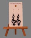 Wooden Cleft Earrings