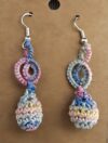 Rainbow Sprial Ball Earrings