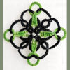 Green Black Diamond Motif
